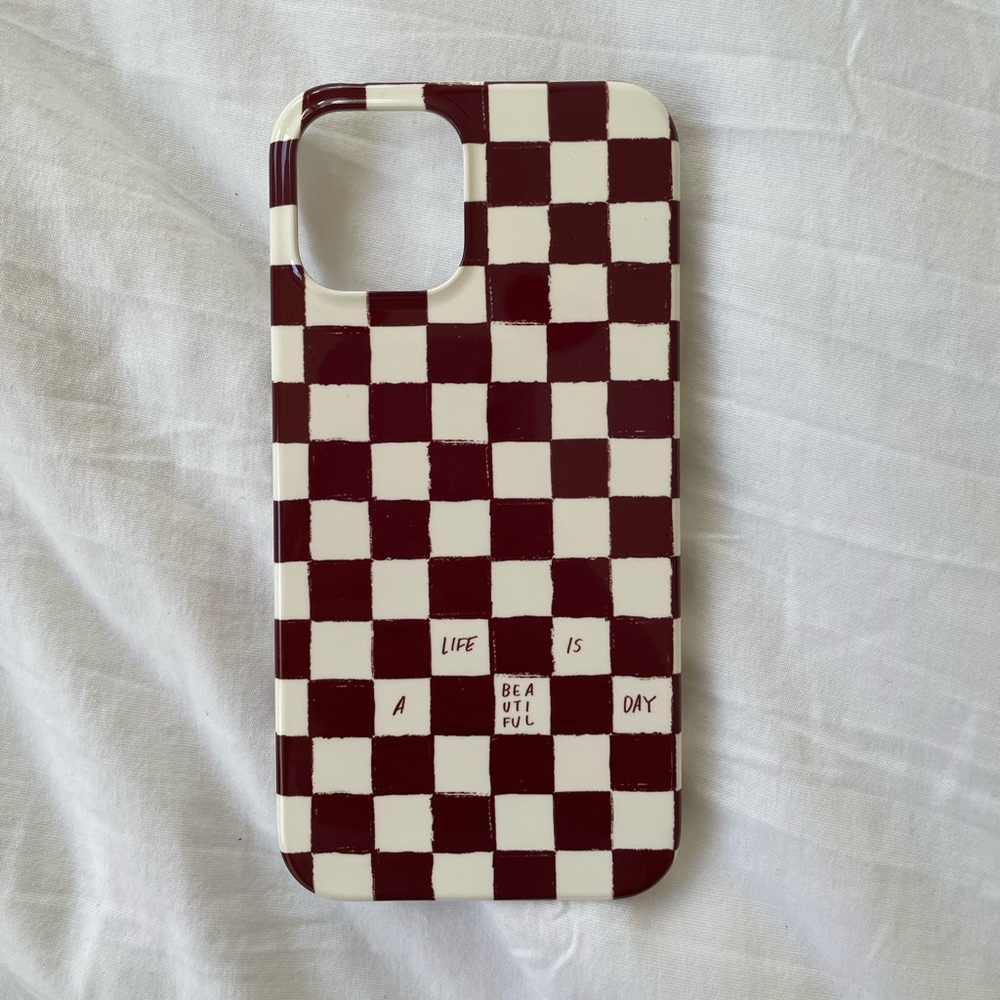 Shop Sobriquet Brown Check iPhone 12 Pro Case